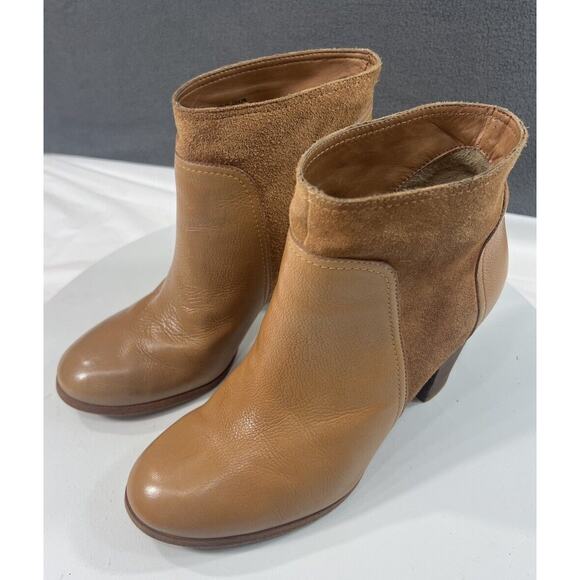 Kate Spade Luckie Ankle Boots Booties Tan Brown Suede Leather Women’s Size 7.5 - Picture 6 of 16